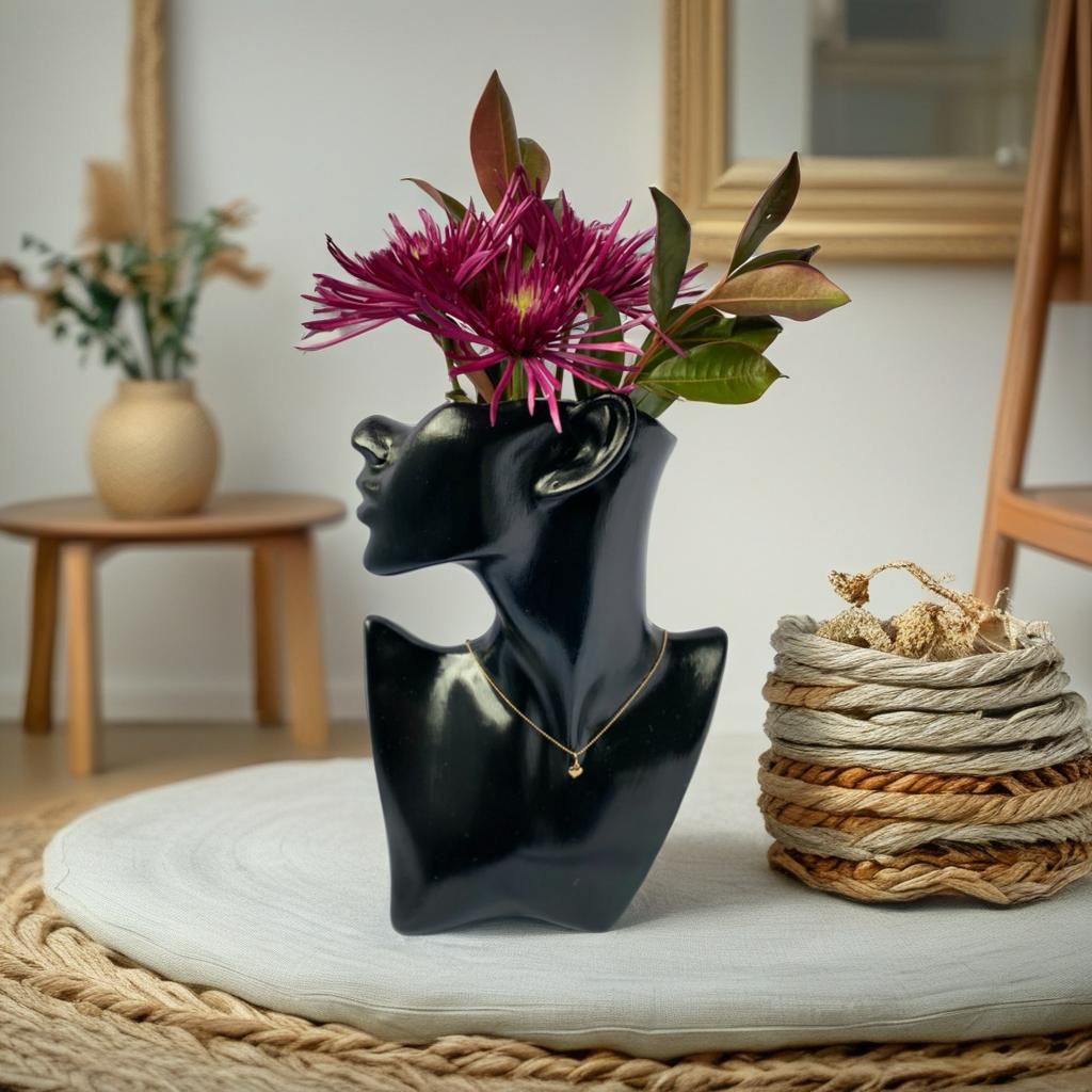 Florero en forma de busto