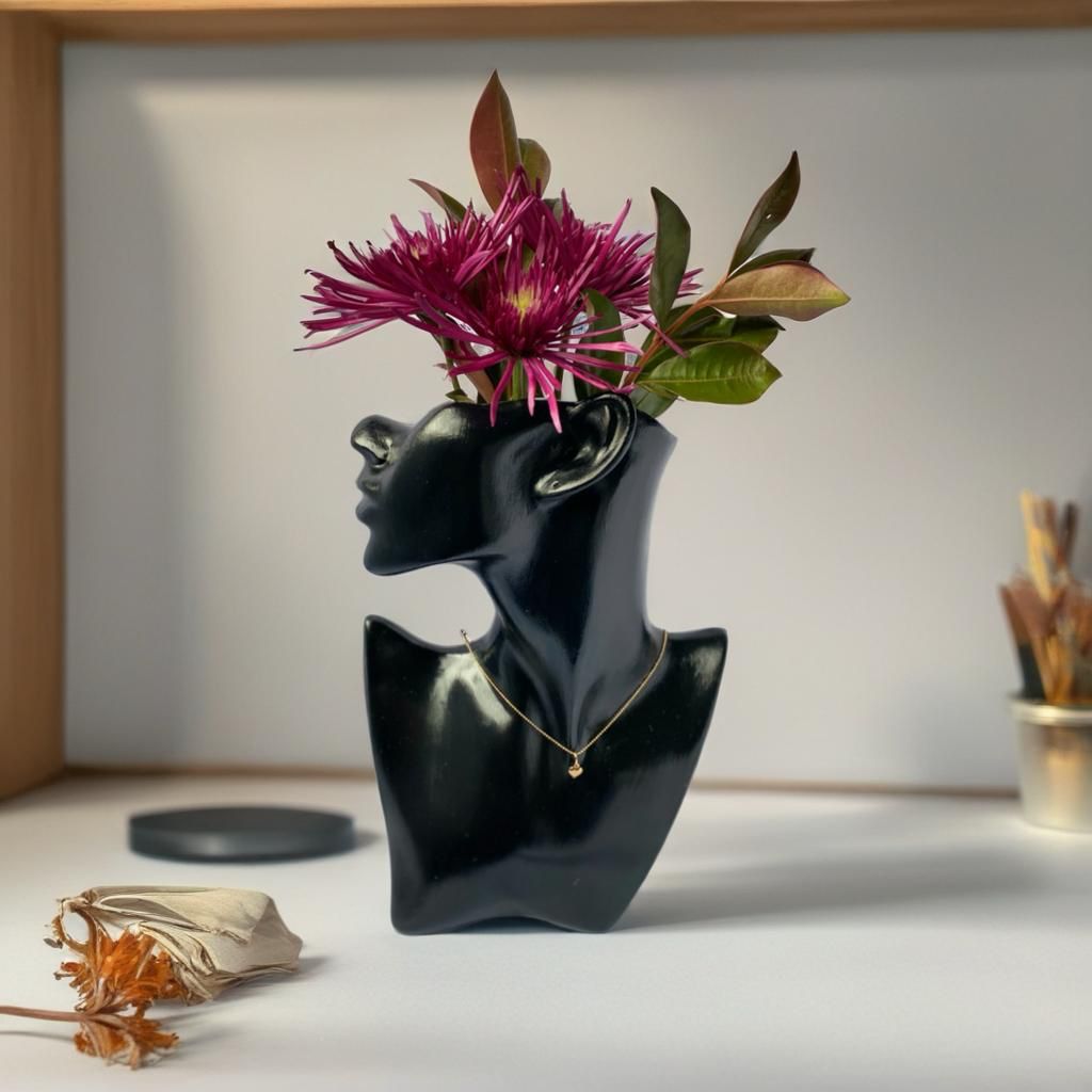 Florero en forma de busto